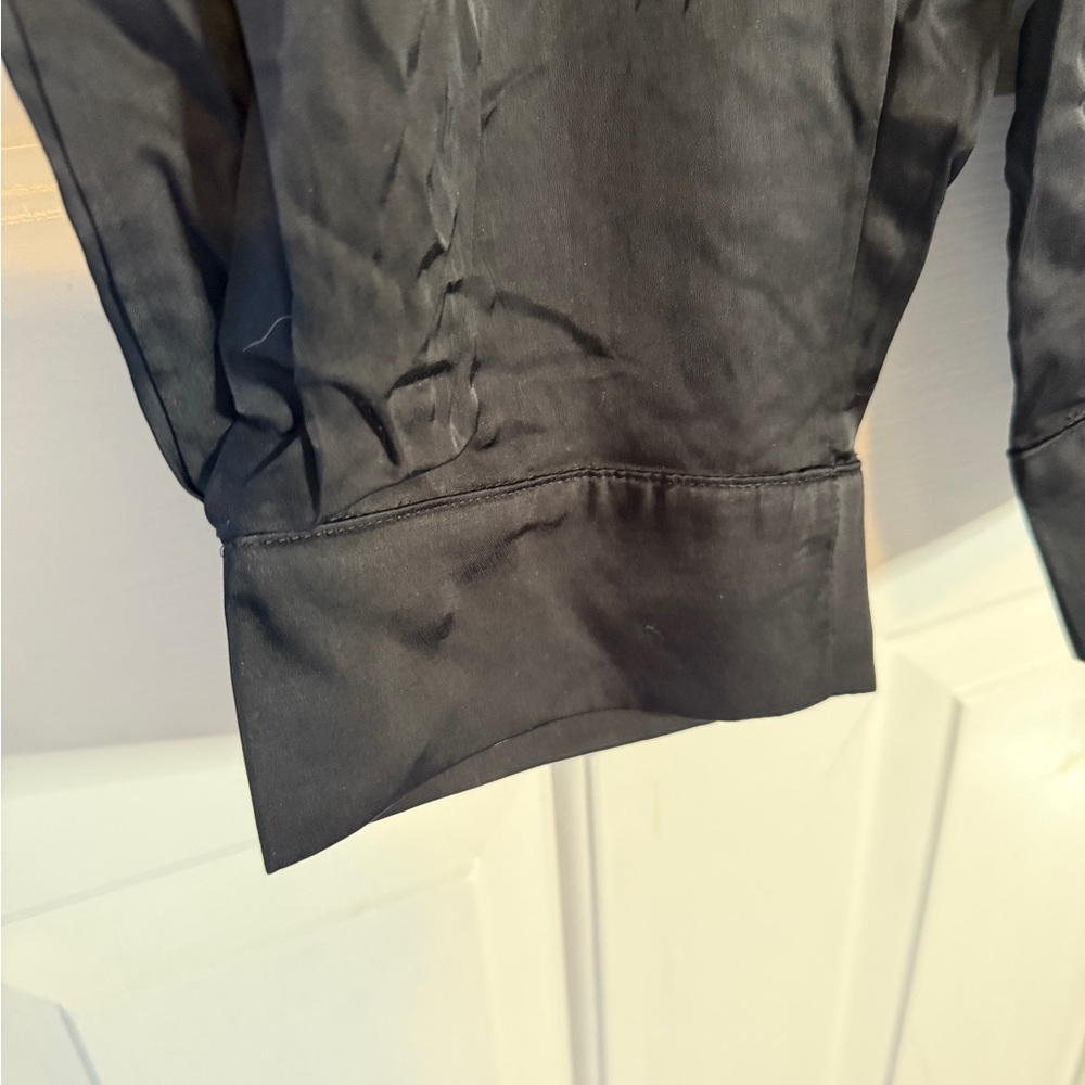 Anthropologie Black Parachute Pants Silky fabric - Picture 8 of 8